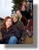 Petra s částí dívek z oktávy